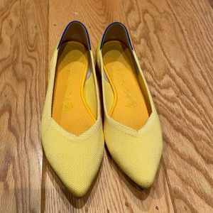 Rothy’s Sunshine Yellow Pointe Flat